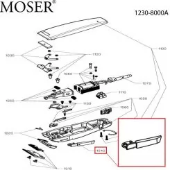 Фото Moser наружная клавиша рычага привода каретки для 1230, 1233 - 2