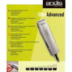 Фото Машинка для стрижки волос Andis MBG-2 Ultra, роторная, нож 0,5 мм, 7 насадок - 9