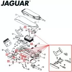Фото Jaguar важіль тріскачки + механізм керування ножем для CM 2000 - 2