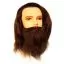 Болванка муж. с бородой длина волос 30-35 см. плотн. 300/см без штатива