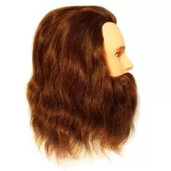 Фото Голова-манекен чол. з бородою довжина волосся 30-35 см. густ. 300/см без штатива - 2